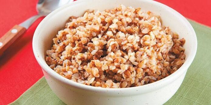 Menú de dieta de trigo sarraceno